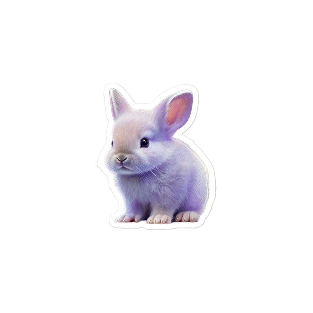 Lilac Bunny Sticker - Stickerfy.ai