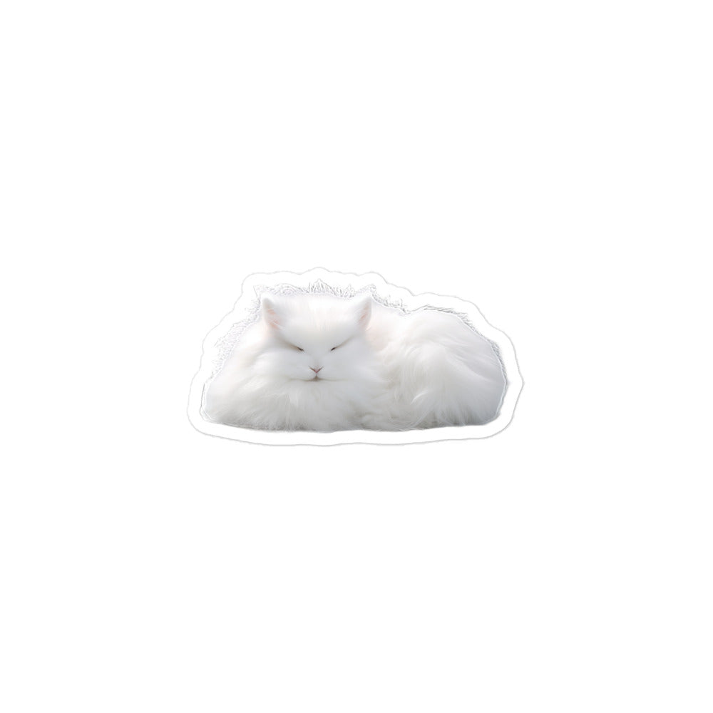 French Angora Bunny Sticker - Stickerfy.ai