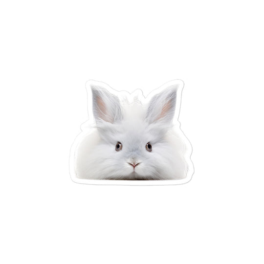 French Angora Bunny Sticker - Stickerfy.ai