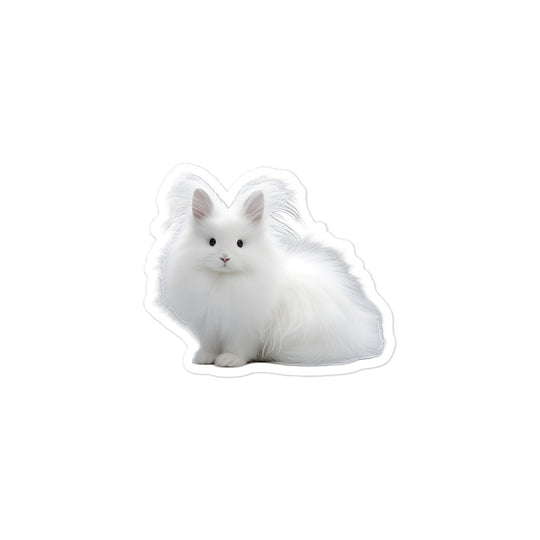 French Angora Bunny Sticker - Stickerfy.ai