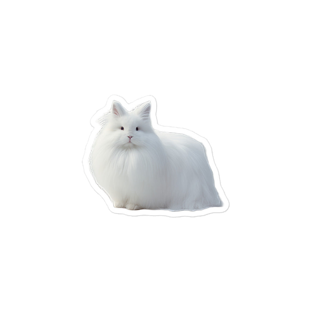 French Angora Bunny Sticker - Stickerfy.ai