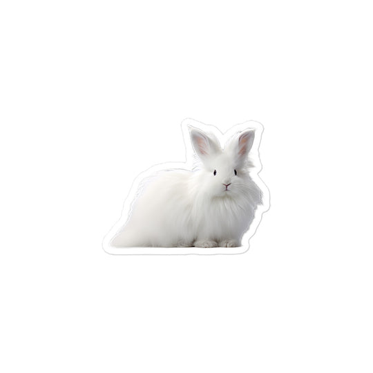 French Angora Bunny Sticker - Stickerfy.ai