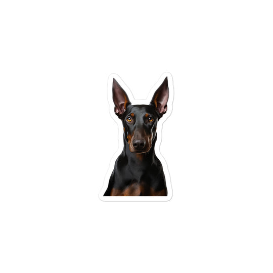 Doberman Sticker - Stickerfy.ai