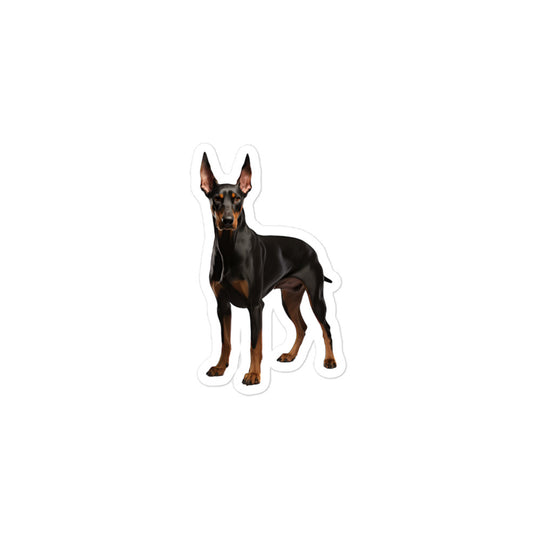 Doberman Sticker - Stickerfy.ai