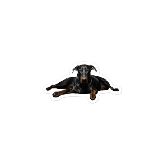 Doberman Sticker - Stickerfy.ai