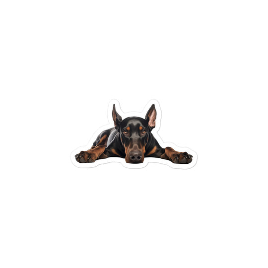 Doberman Sticker - Stickerfy.ai