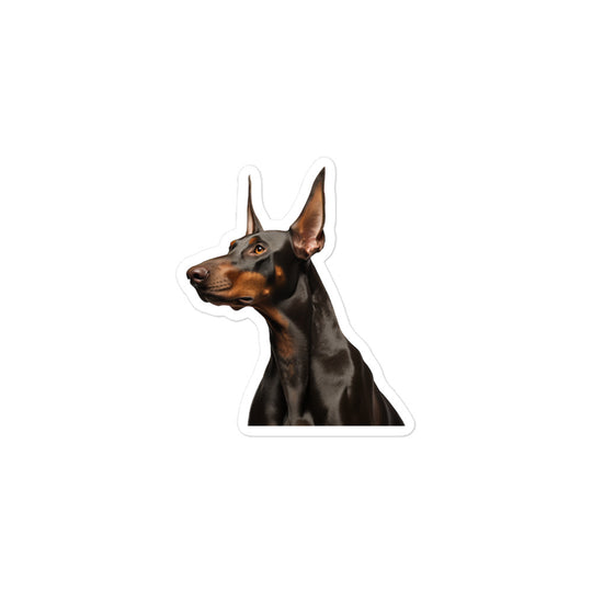 Doberman Sticker - Stickerfy.ai