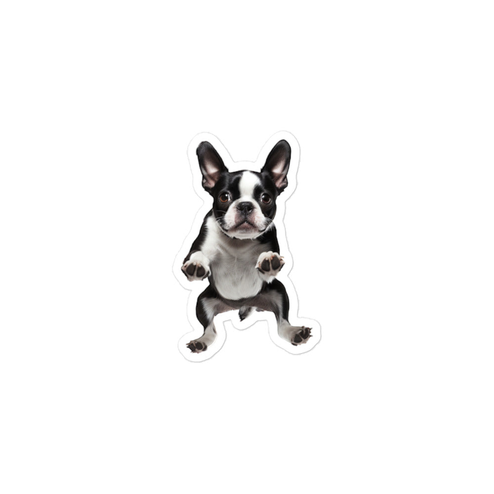 Boston Terrier Sticker - Stickerfy.ai