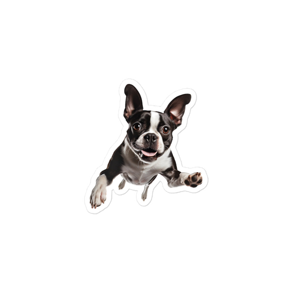 Boston Terrier Sticker - Stickerfy.ai