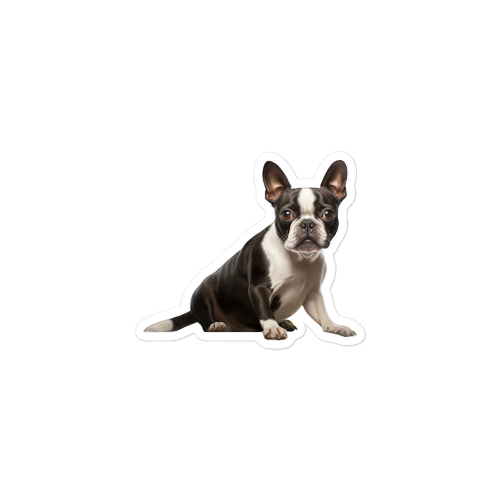 Boston Terrier Sticker - Stickerfy.ai