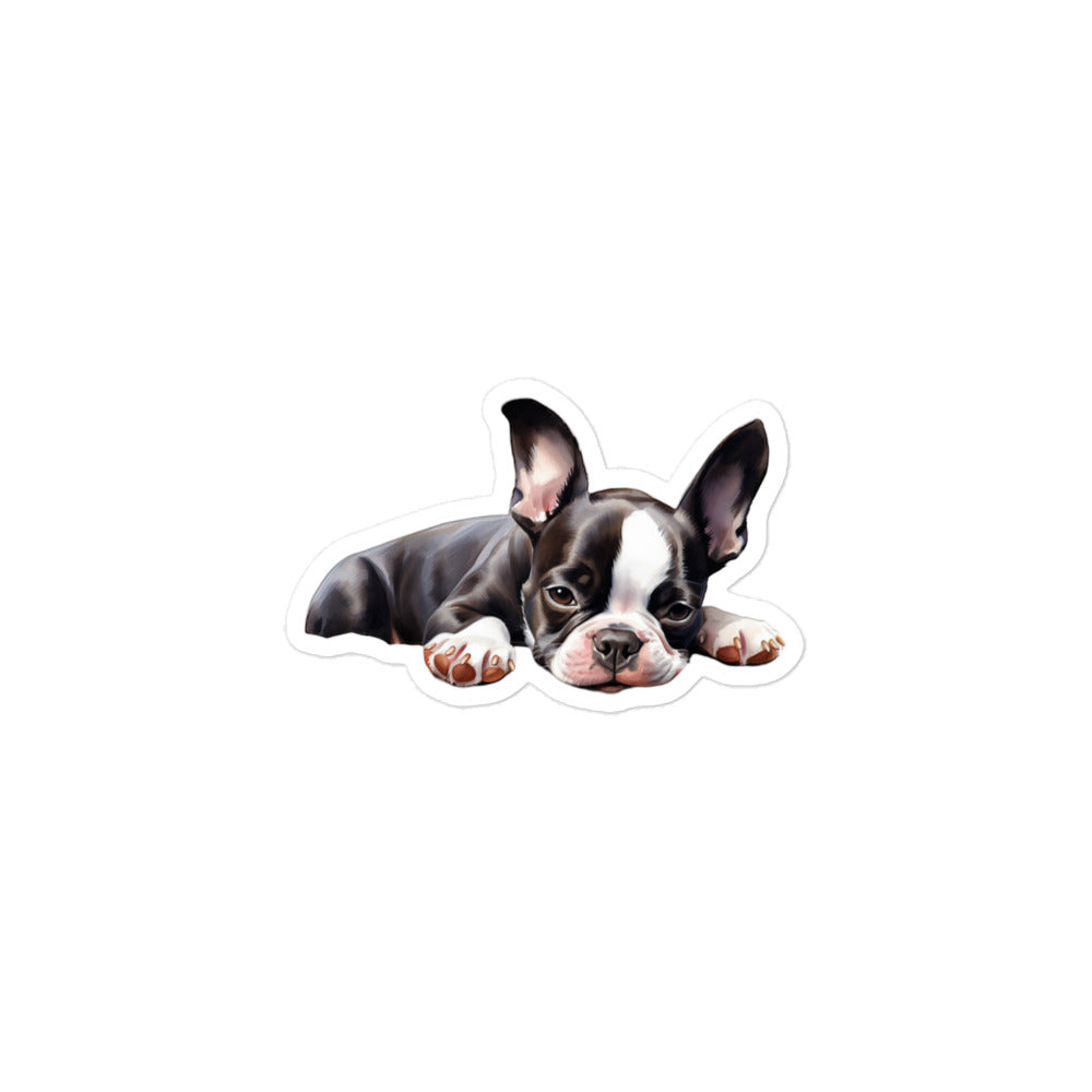 Boston Terrier Sticker - Stickerfy.ai