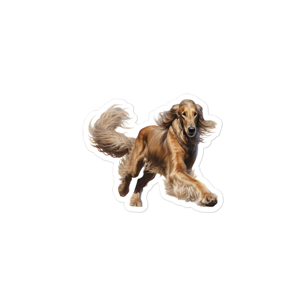 Afghan Hound Sticker - Stickerfy.ai