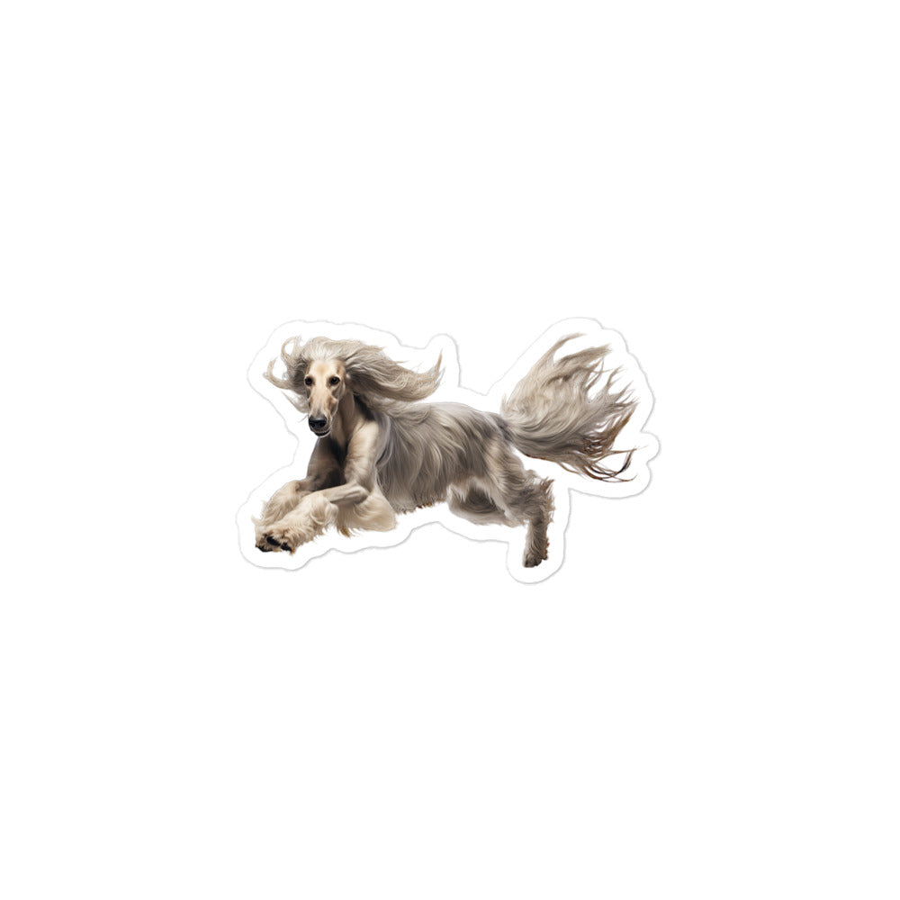 Afghan Hound Sticker - Stickerfy.ai
