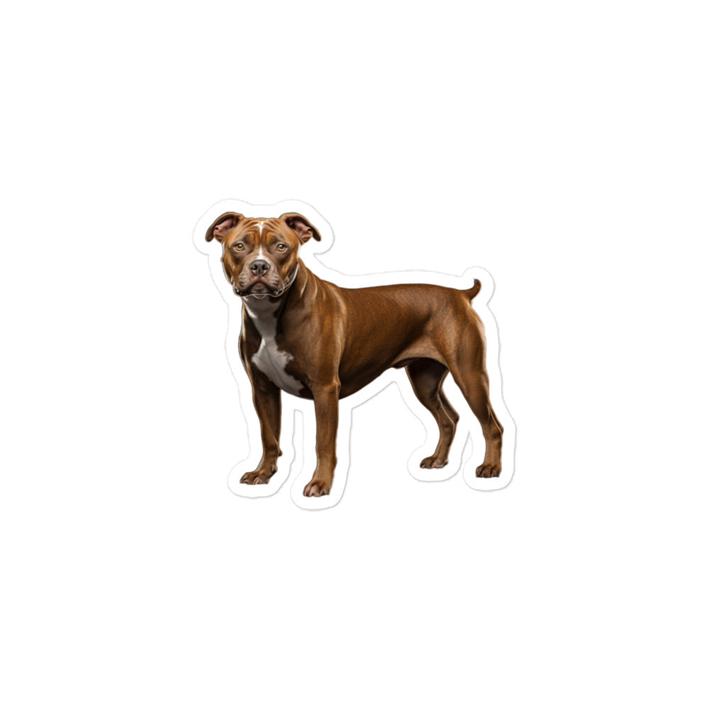 American Staffordshire Terrier Sticker - Stickerfy.ai