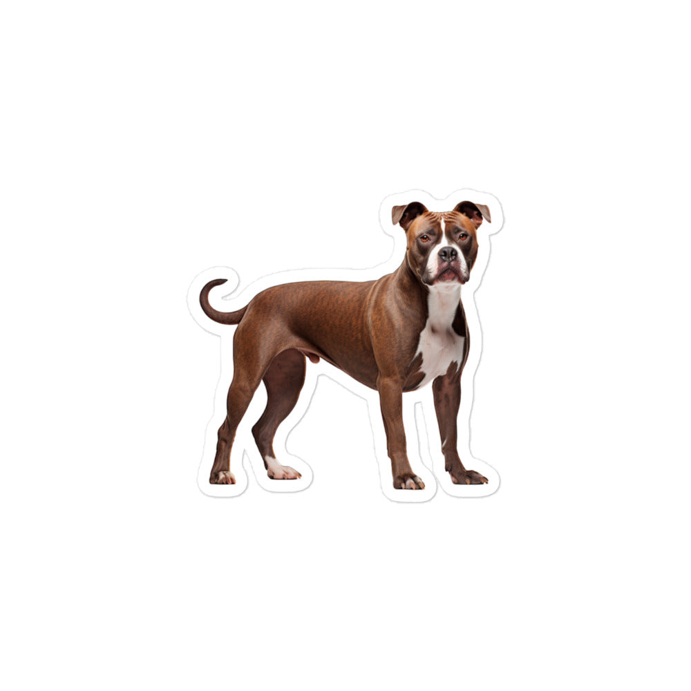 American Staffordshire Terrier Sticker - Stickerfy.ai