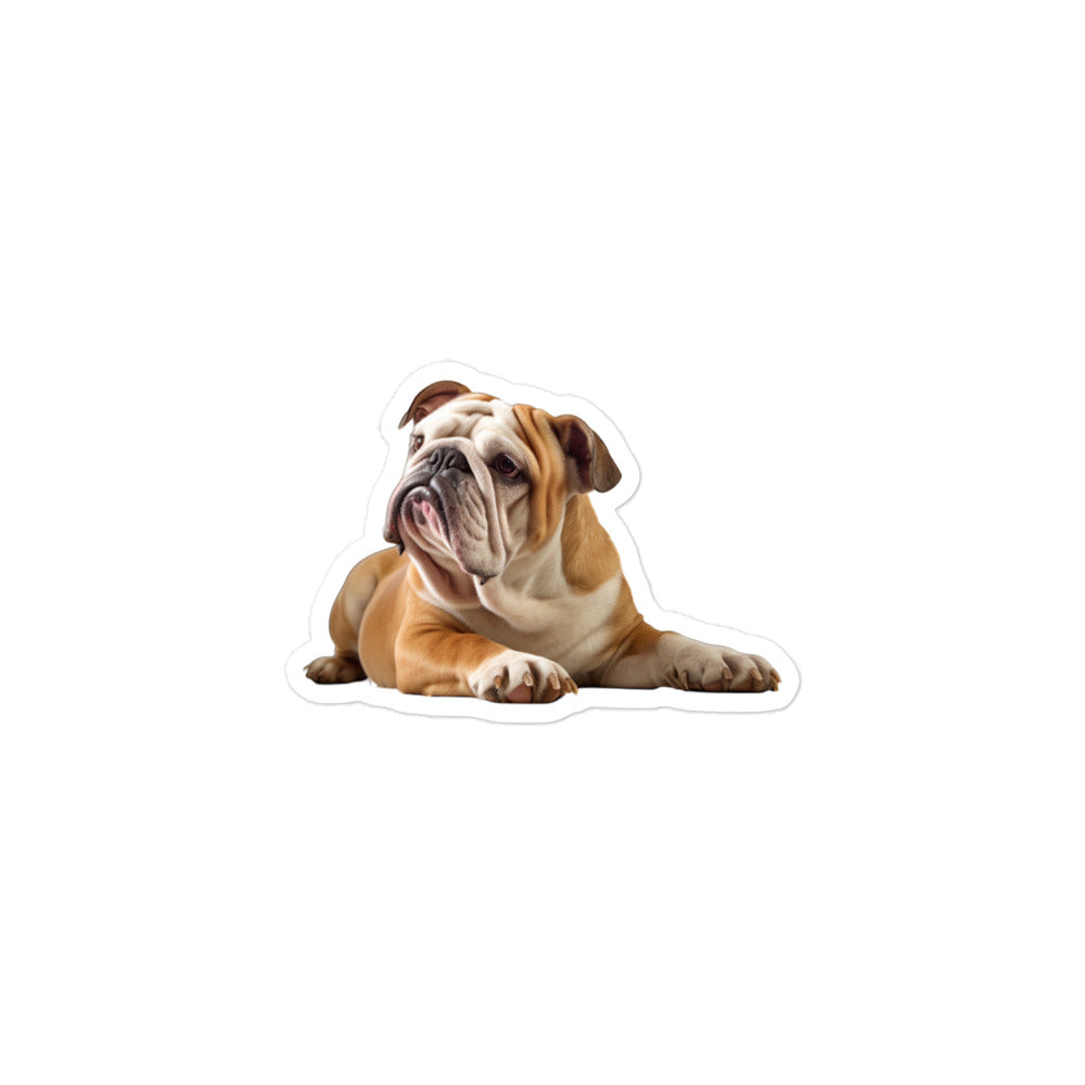 Bulldog Sticker - Stickerfy.ai