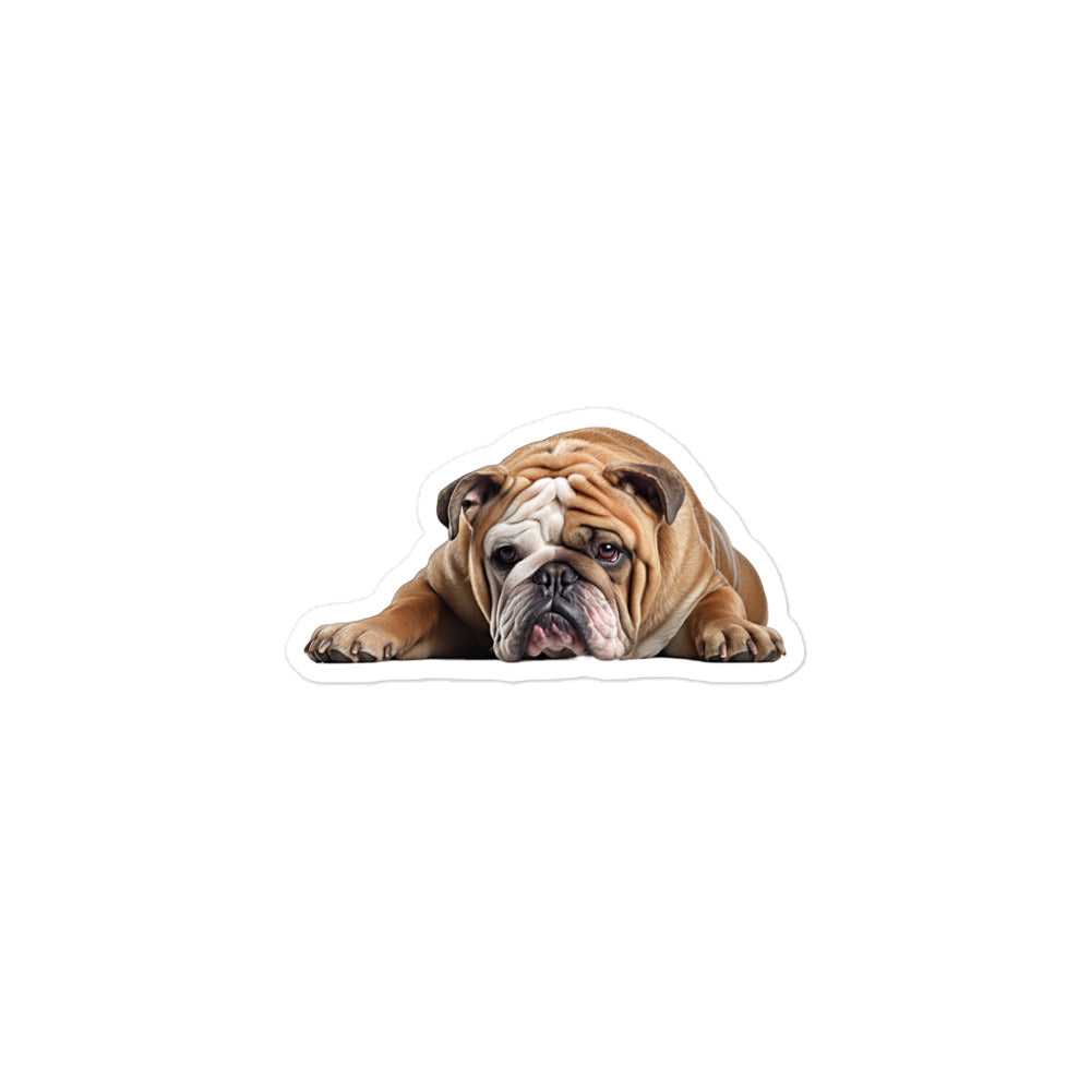 Bulldog Sticker - Stickerfy.ai