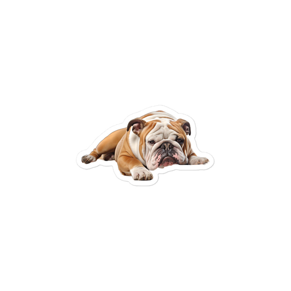 Bulldog Sticker - Stickerfy.ai
