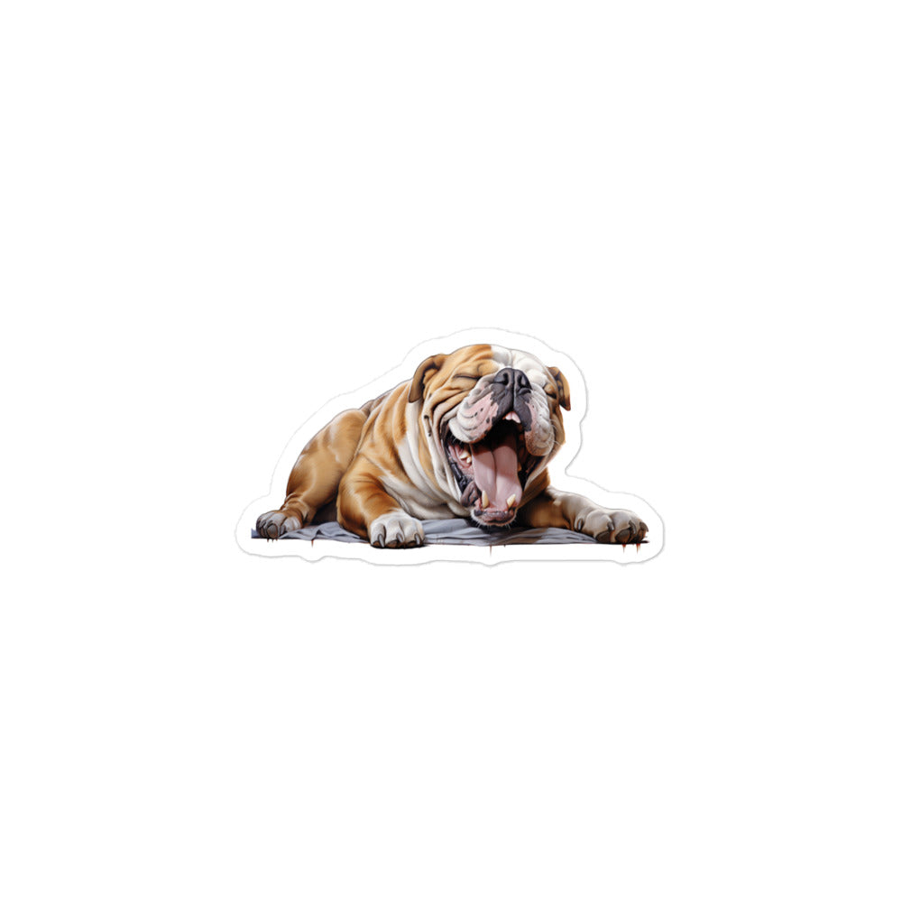 Bulldog Sticker - Stickerfy.ai