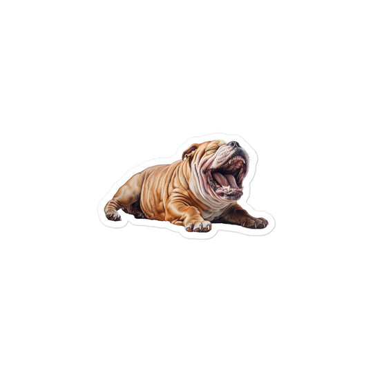 Bulldog Sticker - Stickerfy.ai