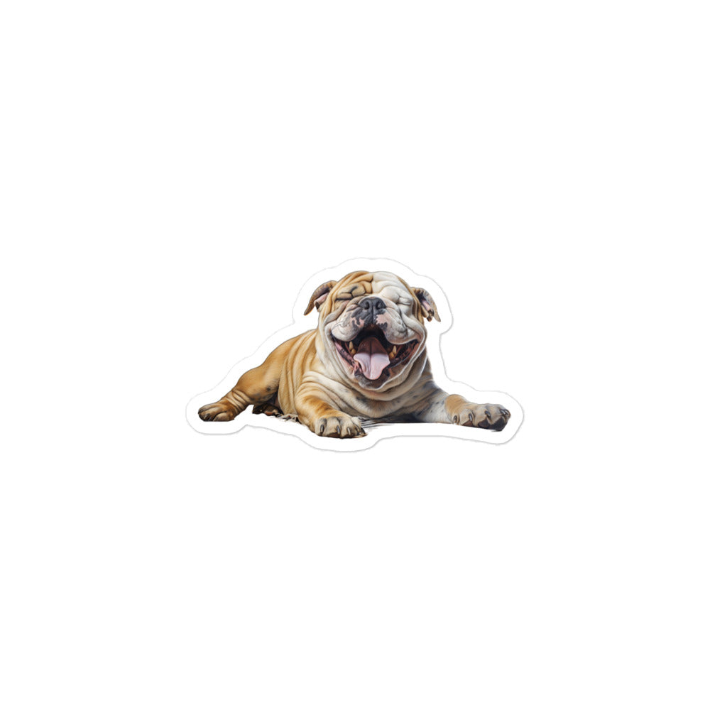 Bulldog Sticker - Stickerfy.ai