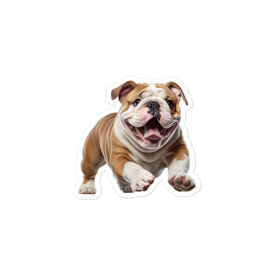 Bulldog Sticker - Stickerfy.ai