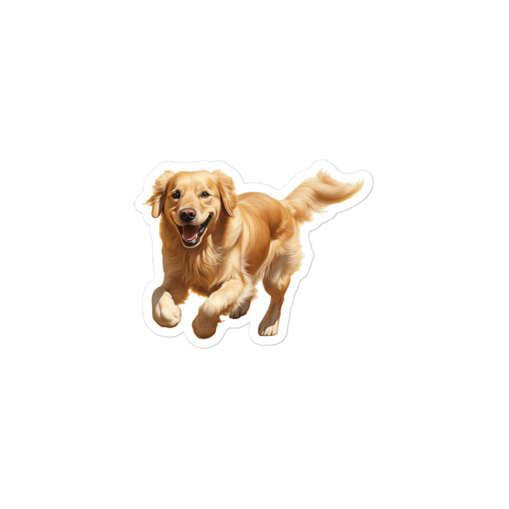 Golden Retriever Sticker - Stickerfy.ai