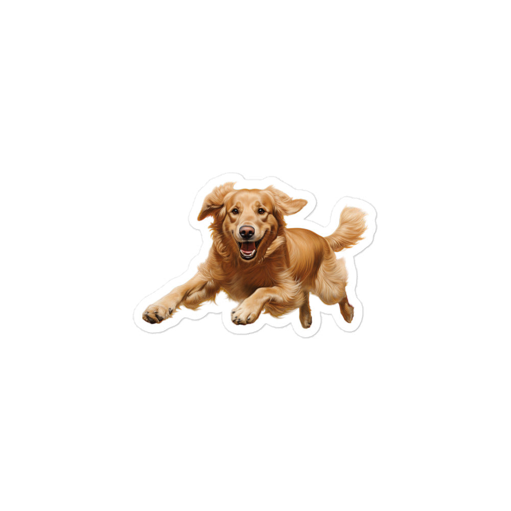 Golden Retriever Sticker - Stickerfy.ai