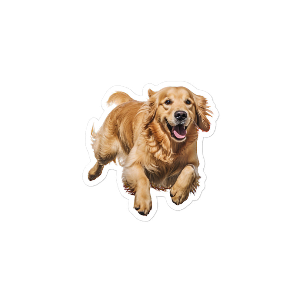 Golden Retriever Sticker - Stickerfy.ai