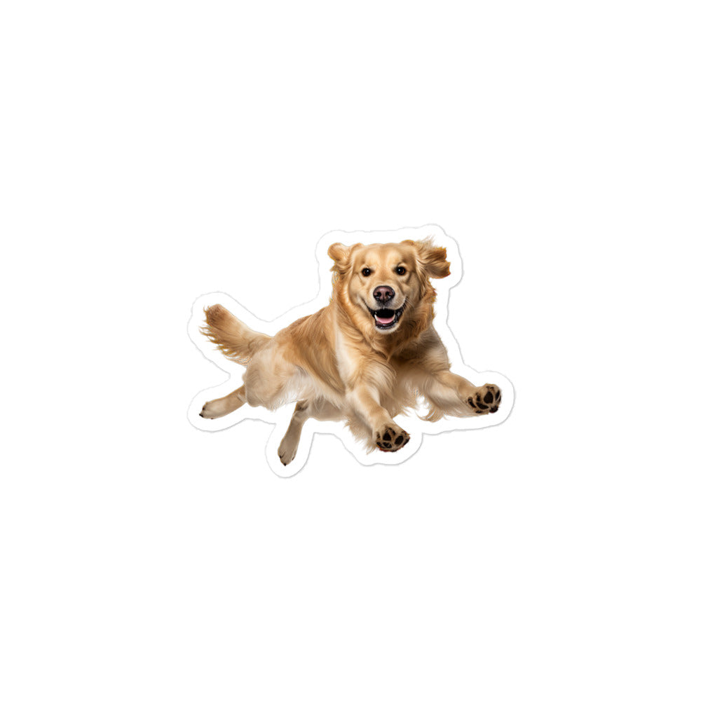 Golden Retriever Sticker - Stickerfy.ai