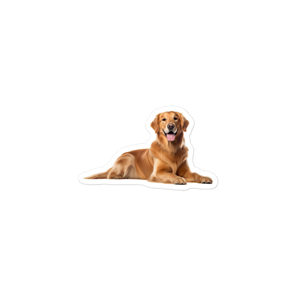 Golden Retriever Sticker - Stickerfy.ai