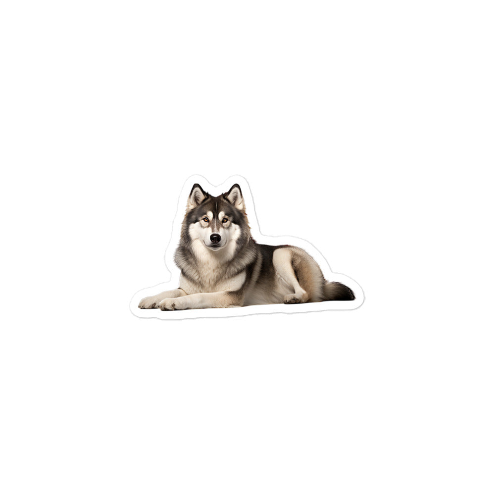 Alaskan Malamute Sticker - Stickerfy.ai