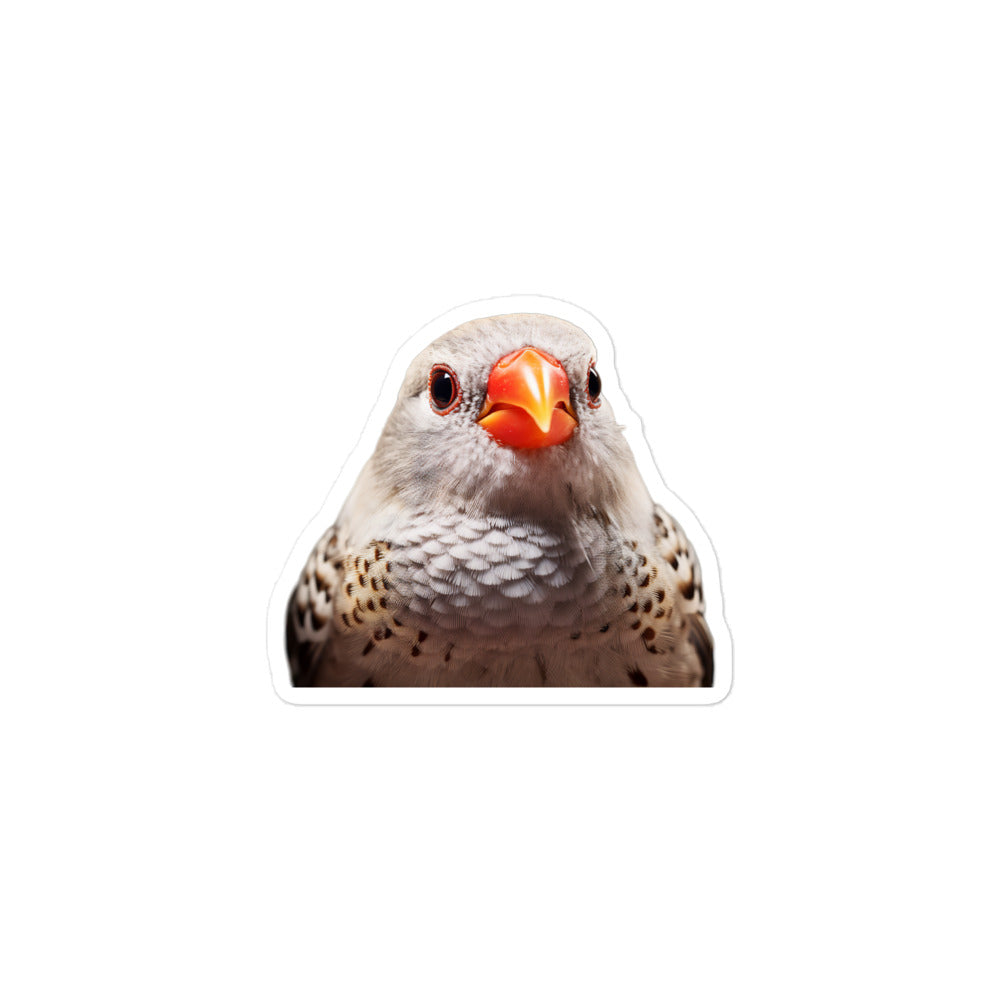 Zebra Finch Sticker - Stickerfy.ai