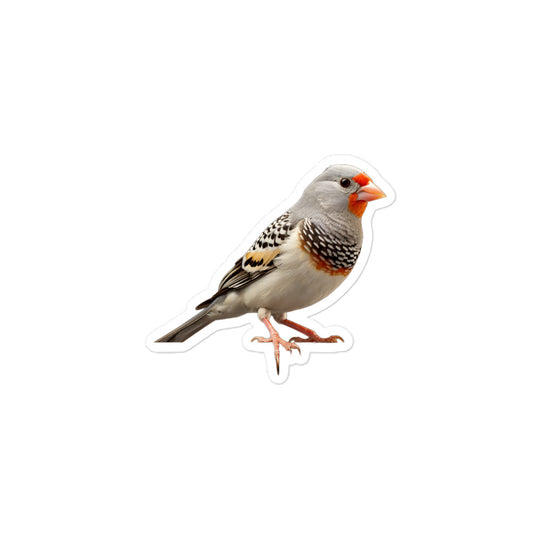 Zebra Finch Sticker - Stickerfy.ai