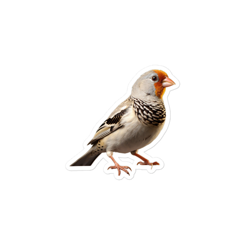 Zebra Finch Sticker - Stickerfy.ai