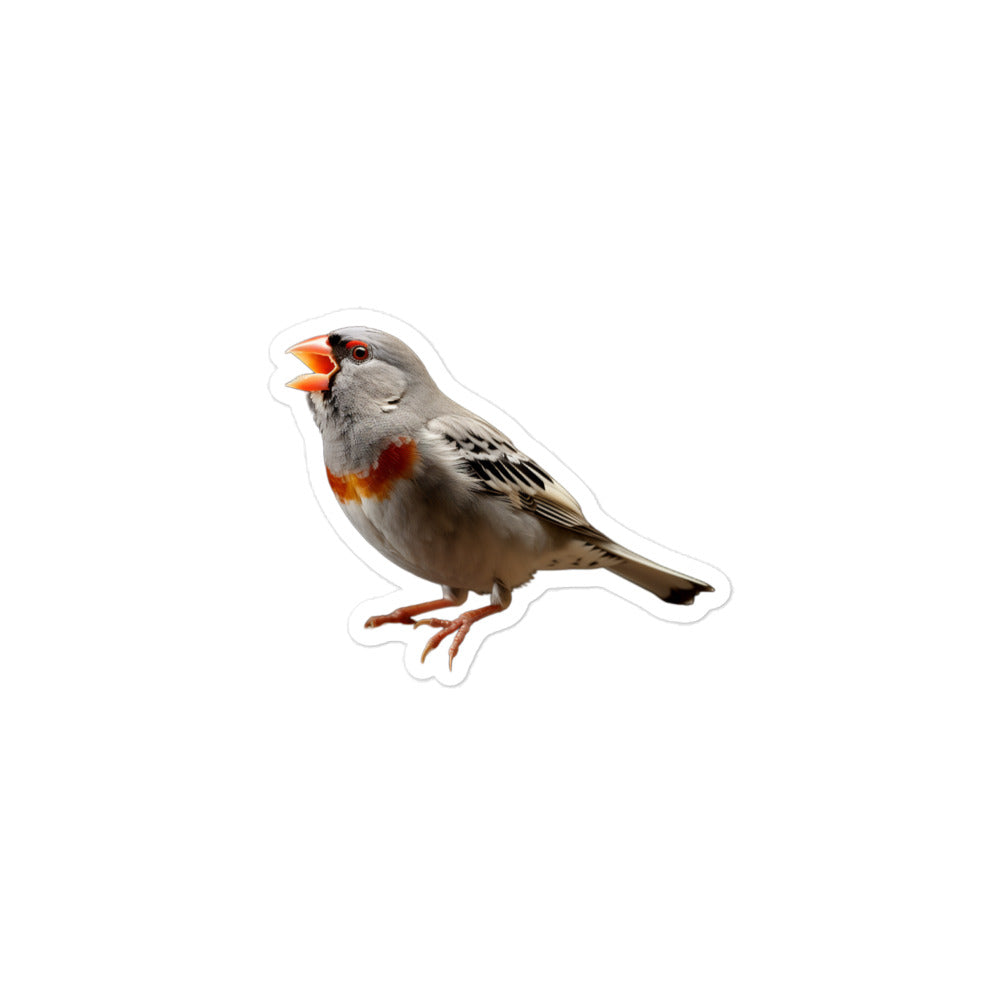 Zebra Finch Sticker - Stickerfy.ai