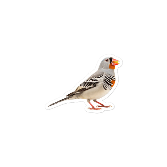 Zebra Finch Sticker - Stickerfy.ai