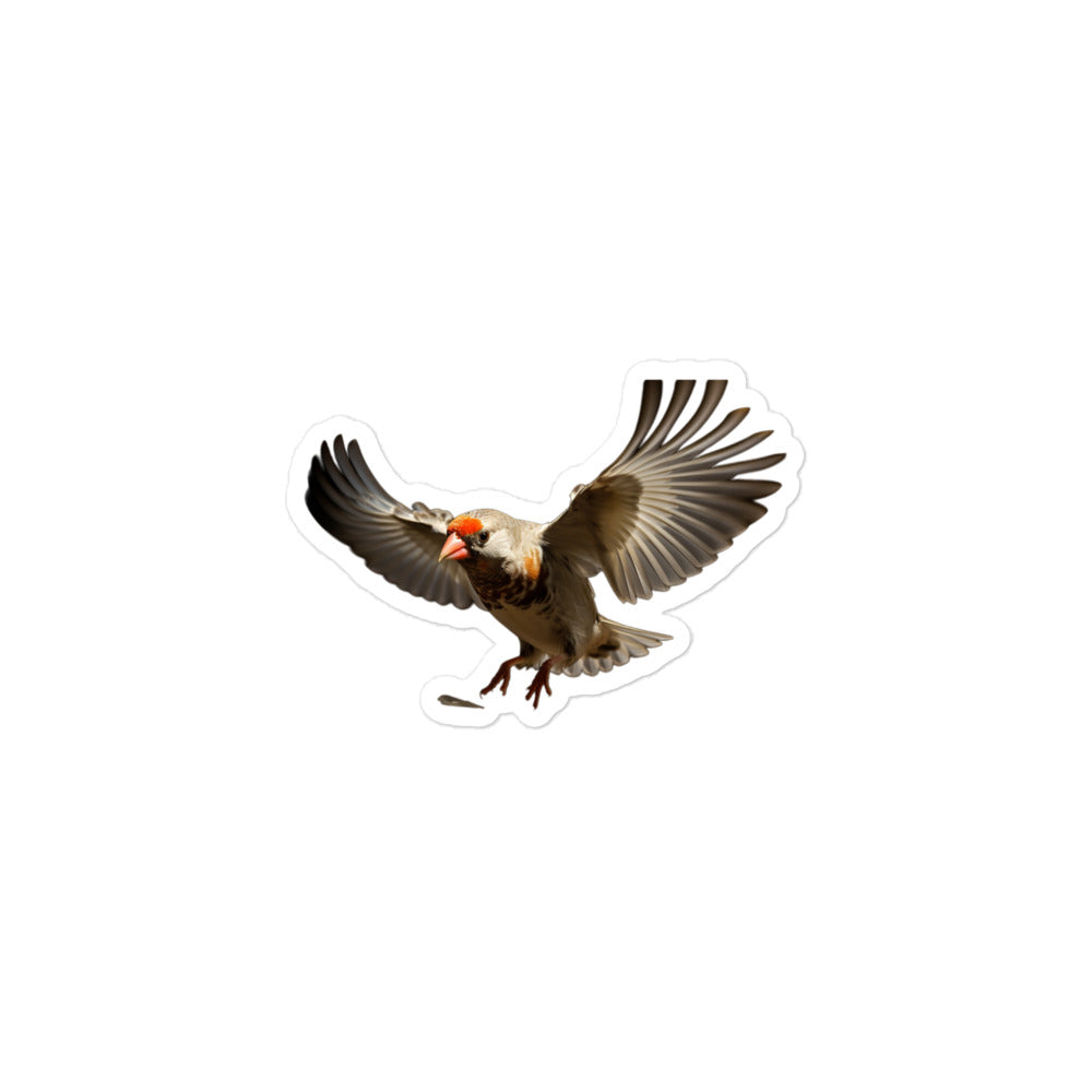 Zebra Finch Sticker - Stickerfy.ai