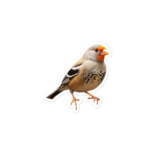 Zebra Finch Sticker - Stickerfy.ai