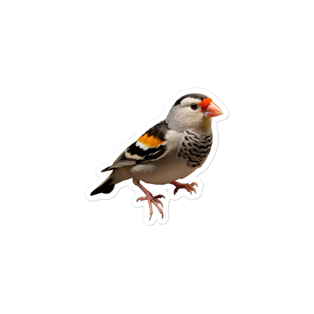 Zebra Finch Sticker - Stickerfy.ai