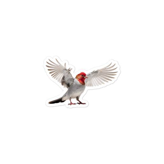 Red Headed Finch Sticker - Stickerfy.ai