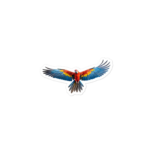 Scarlet Macaw Sticker - Stickerfy.ai