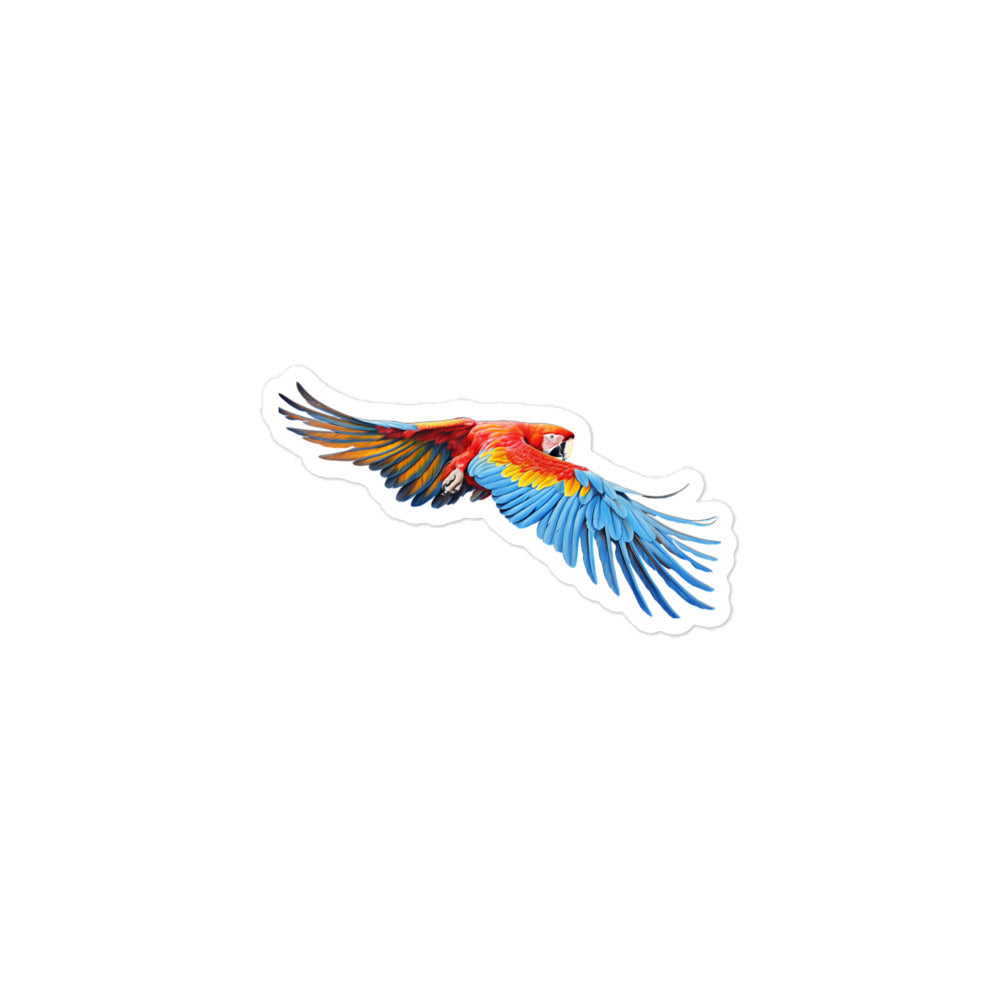 Scarlet Macaw Sticker - Stickerfy.ai