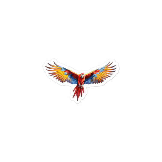 Scarlet Macaw Sticker - Stickerfy.ai