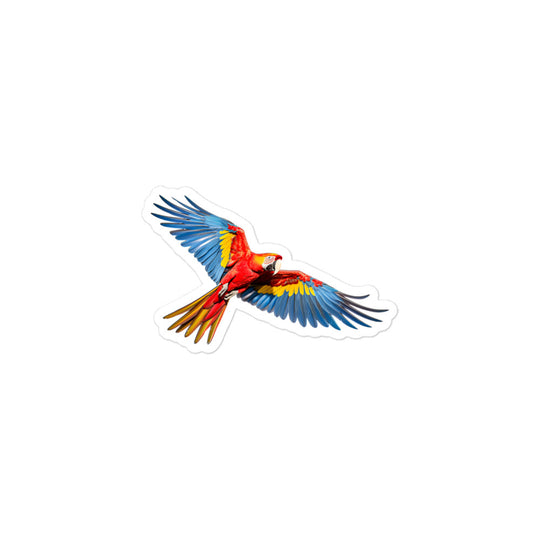 Scarlet Macaw Sticker - Stickerfy.ai