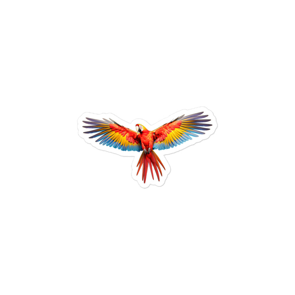 Scarlet Macaw Sticker - Stickerfy.ai