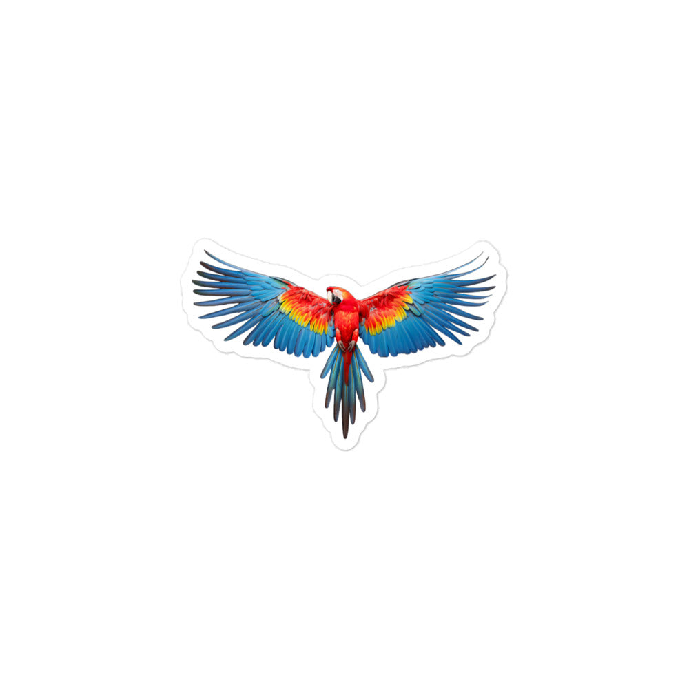 Scarlet Macaw Sticker - Stickerfy.ai