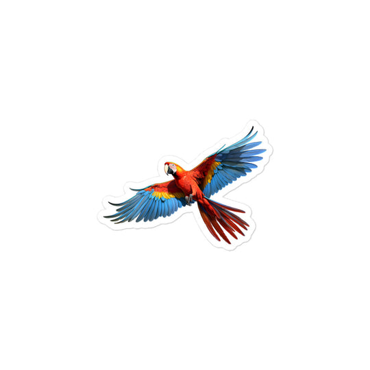 Scarlet Macaw Sticker - Stickerfy.ai