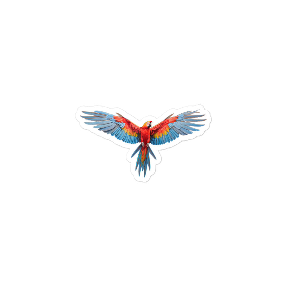 Scarlet Macaw Sticker - Stickerfy.ai