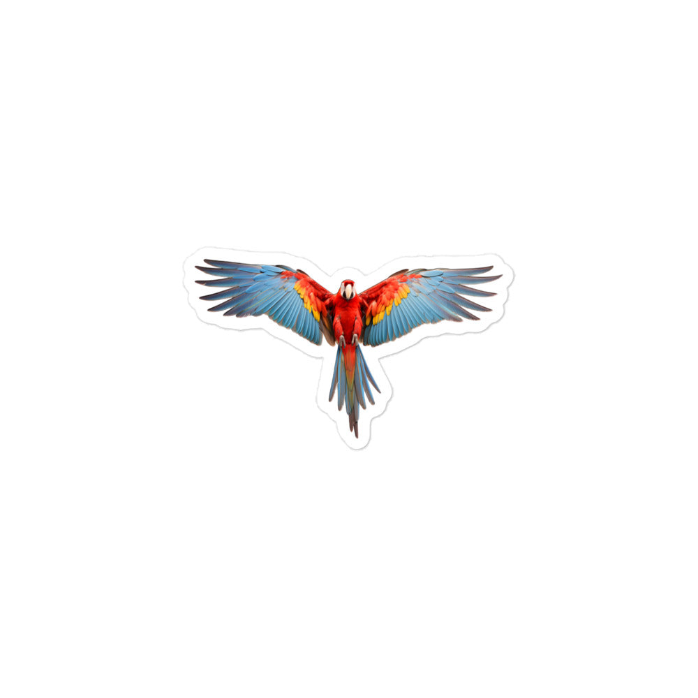 Scarlet Macaw Sticker - Stickerfy.ai